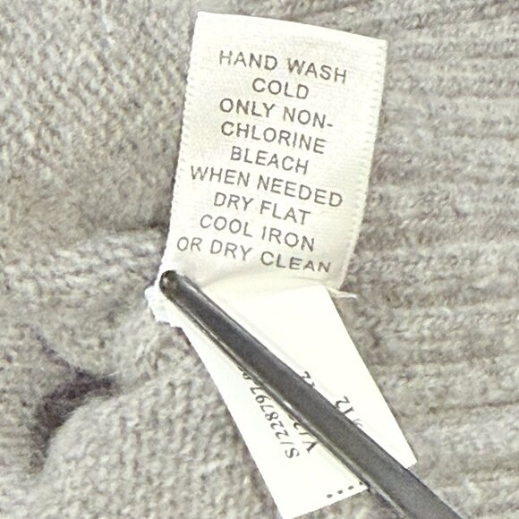 Banana Republic Gray 1/4 Zip Italian Wool Blend Pullover Sweater Mens Medium - Picture 8 of 10